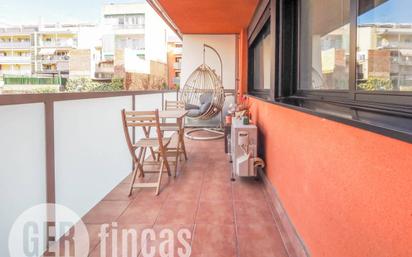 Balcony of Flat for sale in Terrassa  with Air Conditioner, Heating and Private garden