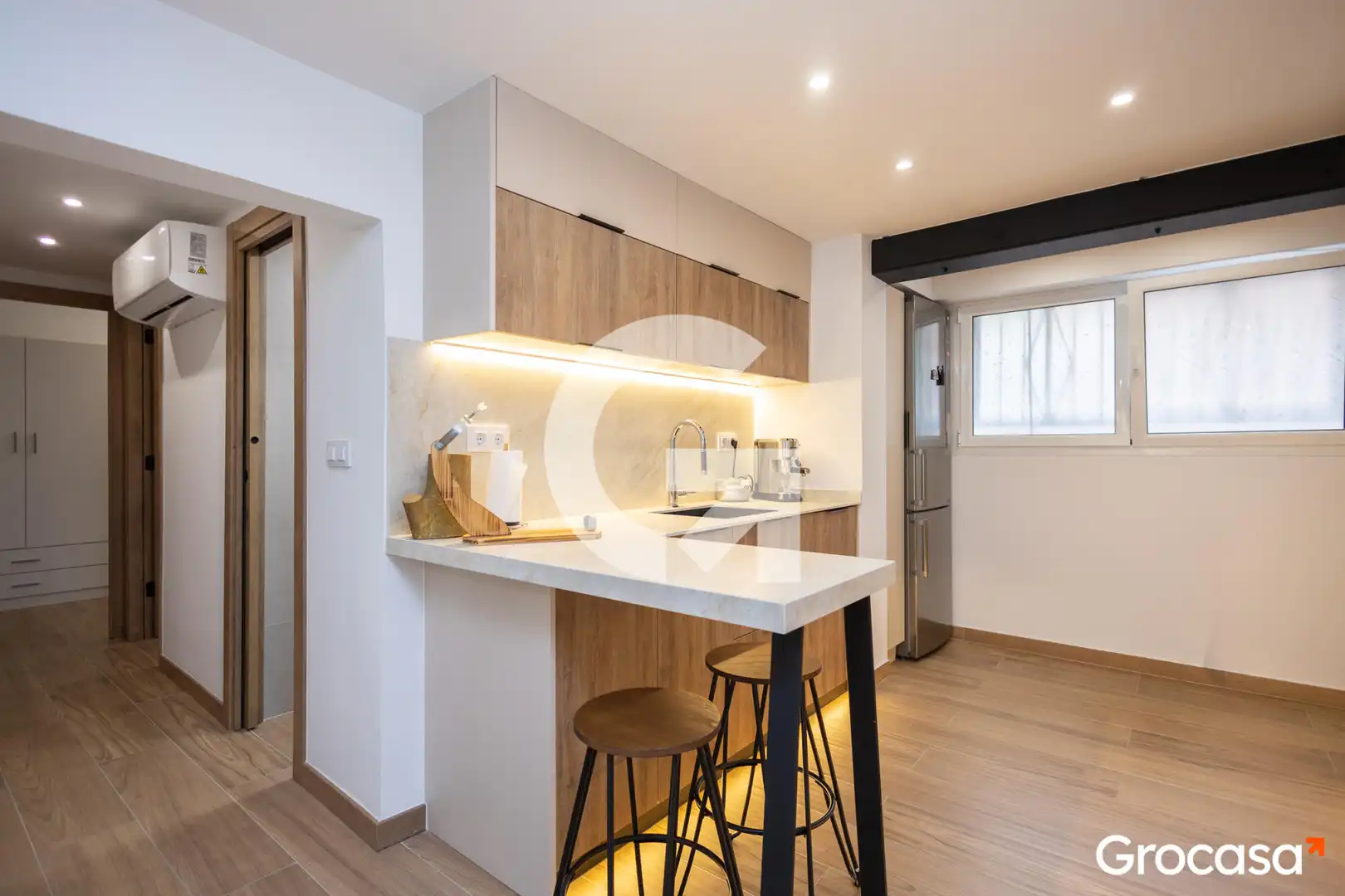 Kitchen of Flat for sale in Barcelona  with Air Conditioner, Heating and Furnished