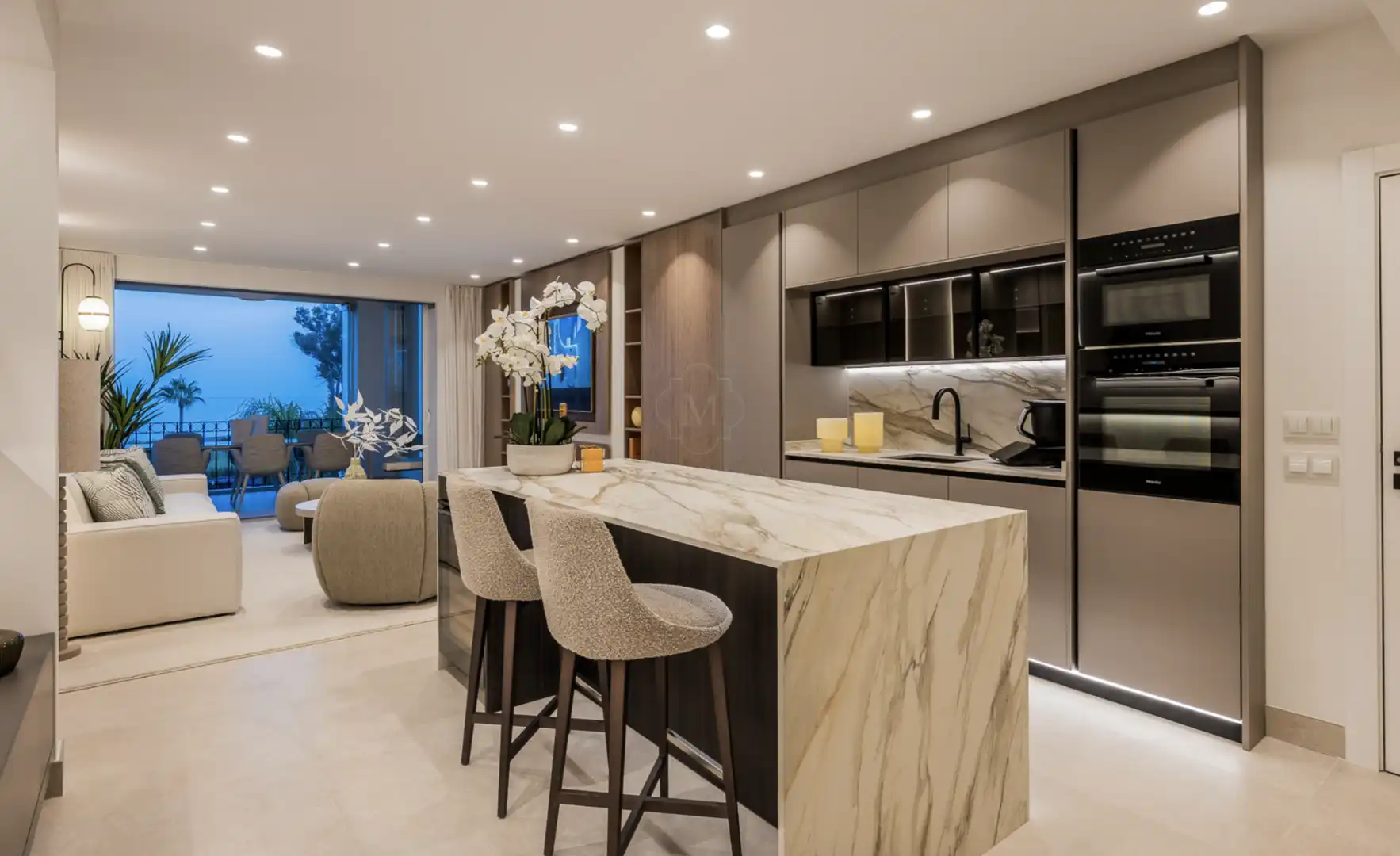 Cocina de Apartamento en venta en Estepona con Aire acondicionado, Terraza y Piscina