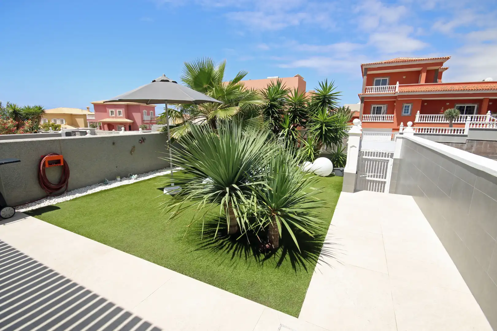Terrace of Detached homes for sale in Granadilla de Abona  with Air Conditioner, Private garden and Swimming Pool