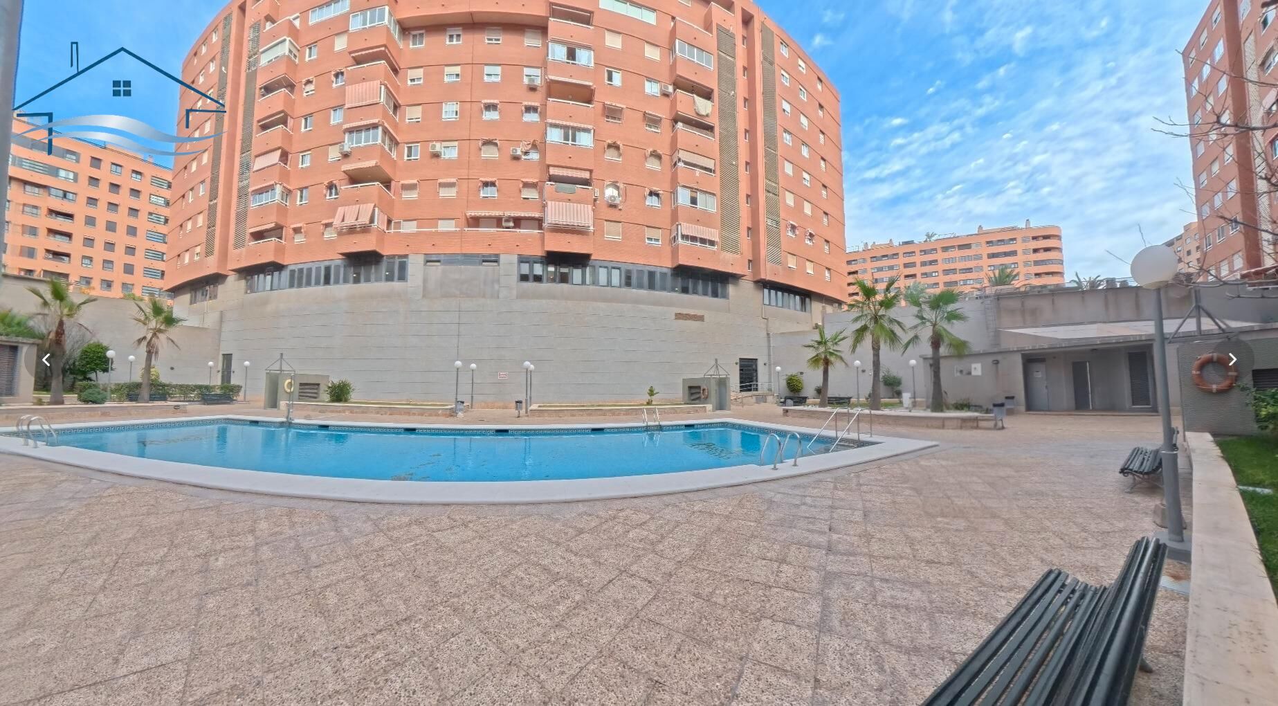 Swimming pool of Flat for rent in Alicante / Alacant  with Air Conditioner, Heating and Terrace