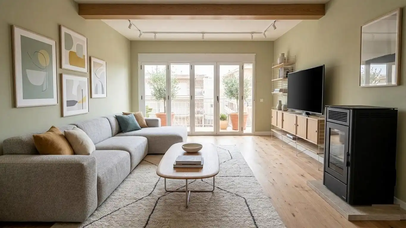 Sala de estar de Apartamento en venta en Bellreguard con Terraza