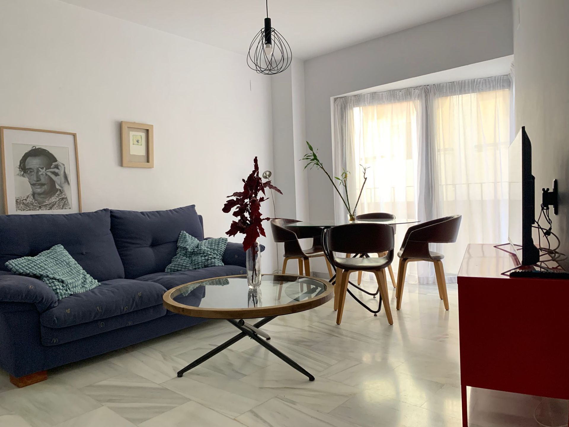 Living room of Flat for rent in  Huelva Capital  with Air Conditioner, Heating and Furnished