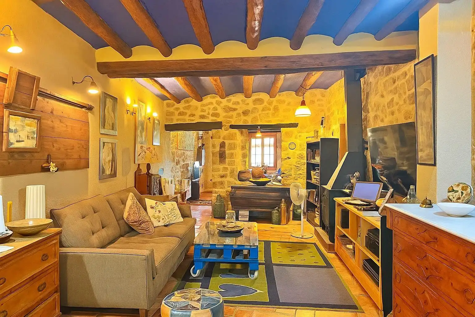 Sala de estar de Casa o chalet en venta en Arnes con Calefacción