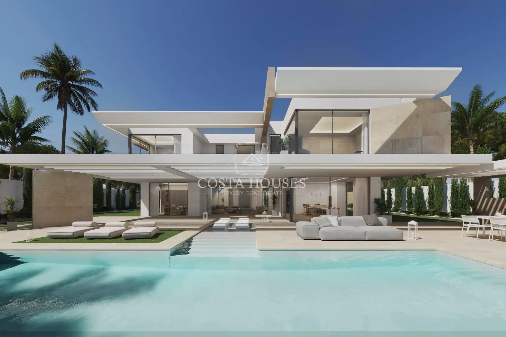 Vista exterior de Casa o xalet en venda en Jávea / Xàbia amb Aire condicionat, Jardí privat i Terrassa