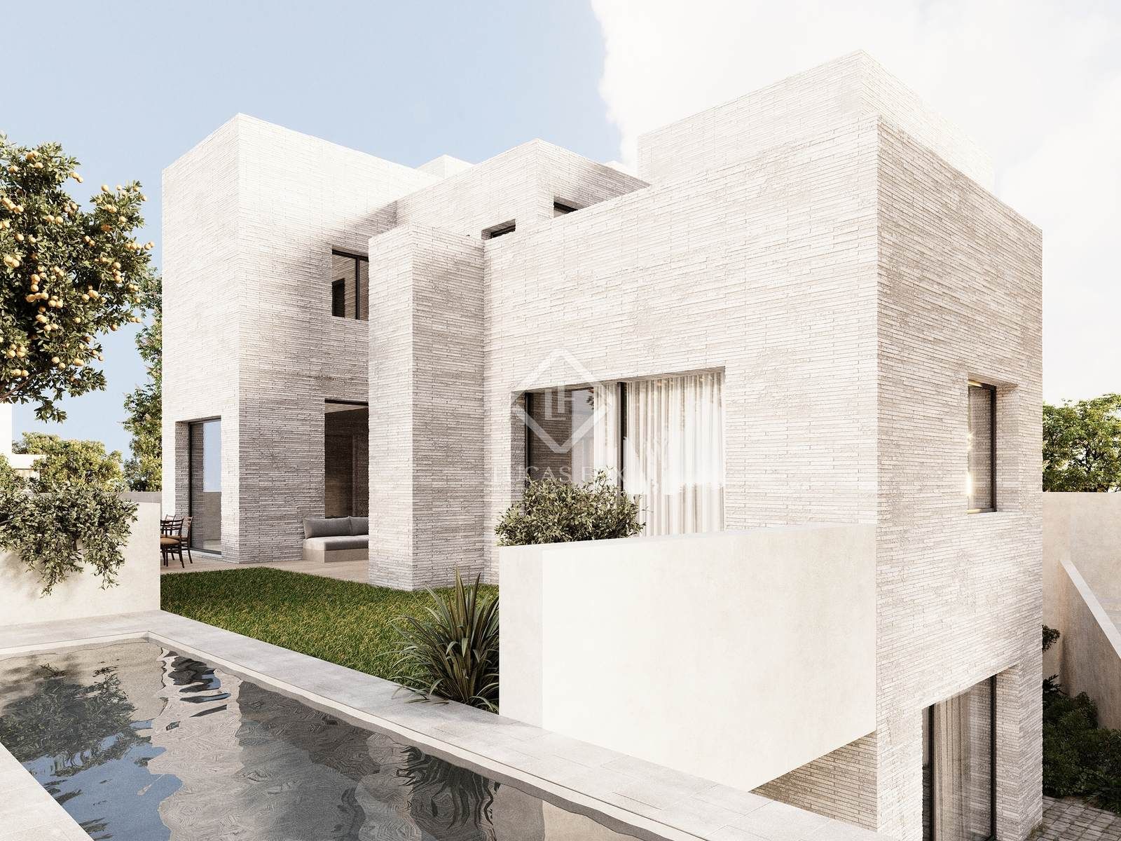 Vista exterior de Casa o xalet en venda en Esplugues de Llobregat amb Aire condicionat, Calefacció i Jardí privat