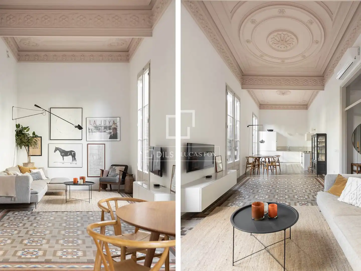 Sala de estar de Piso en venta en Barcelona con Aire acondicionado, Calefacción y Amueblado