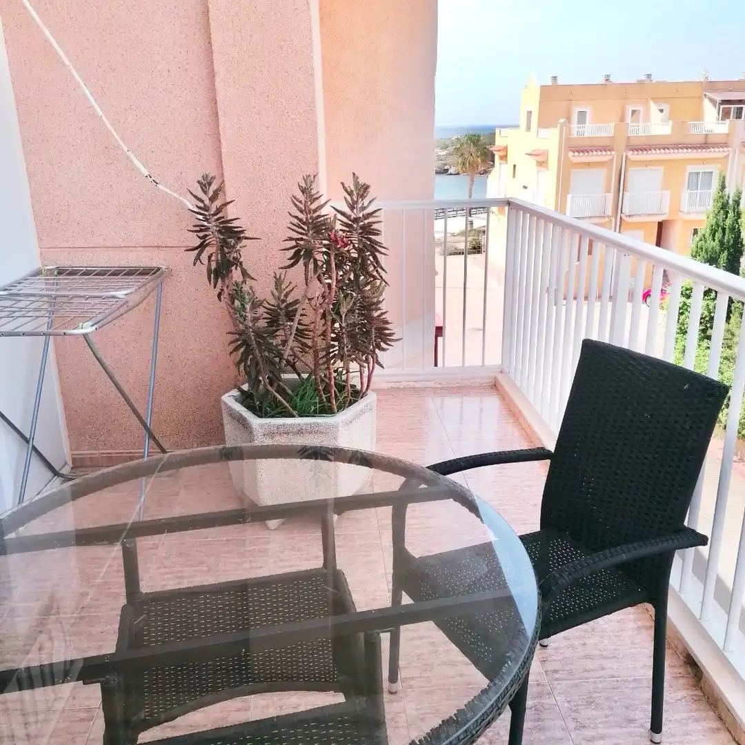 Terraza de Apartamento de alquiler en Cartagena con Aire acondicionado, Amueblado y Lavadora