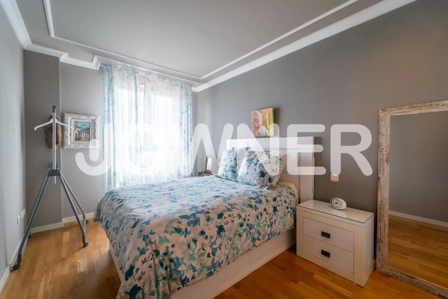 Bedroom of Flat for rent in Madrid  with Air Conditioner, Heating and Terrace