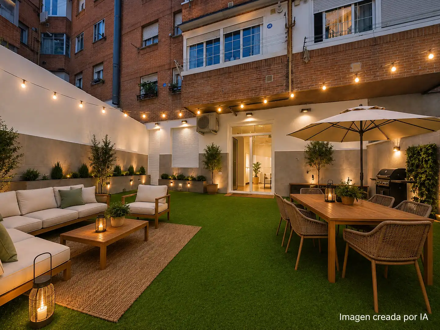 Terrasse von Erdgeschoss zum Verkauf in  Madrid Capital mit Klimaanlage, Heizung und Terrasse