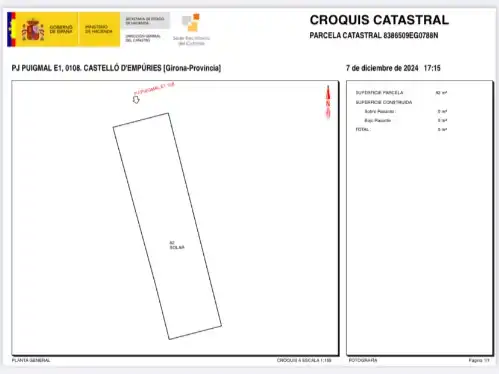 Terreno residencial en venta en Puigmal E1 108
