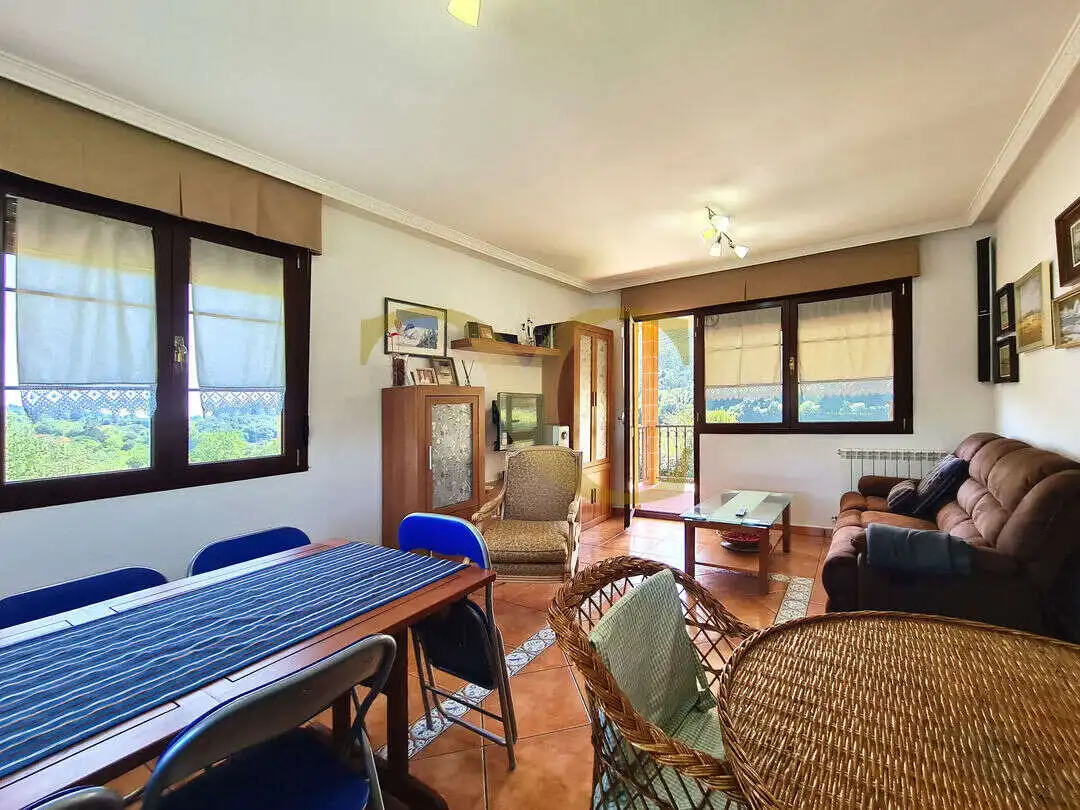 Sala d'estar de Casa o xalet en venda en Ribadesella amb Calefacció, Jardí privat i Terrassa