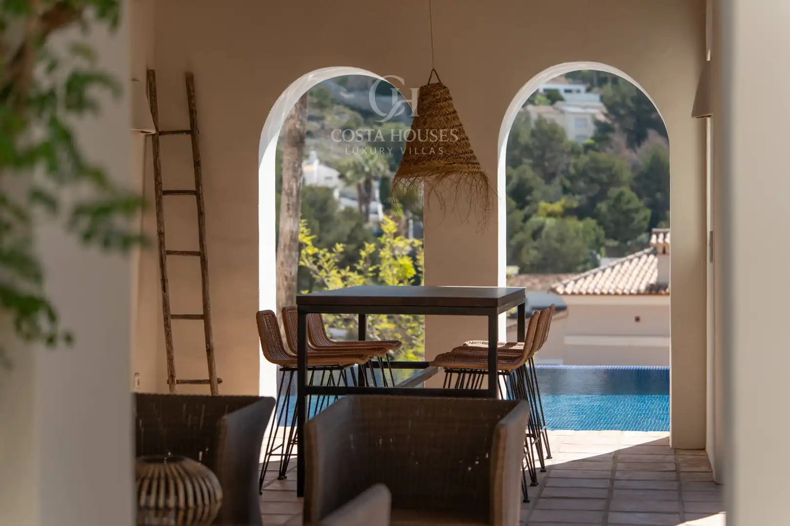 Terrassa de Casa o xalet en venda en Moraira amb Aire condicionat, Calefacció i Jardí privat