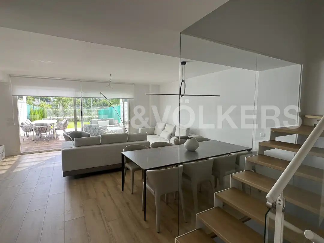Wohnzimmer von Haus oder Chalet zur Miete in Gavà mit Klimaanlage, Heizung und Privatgarten