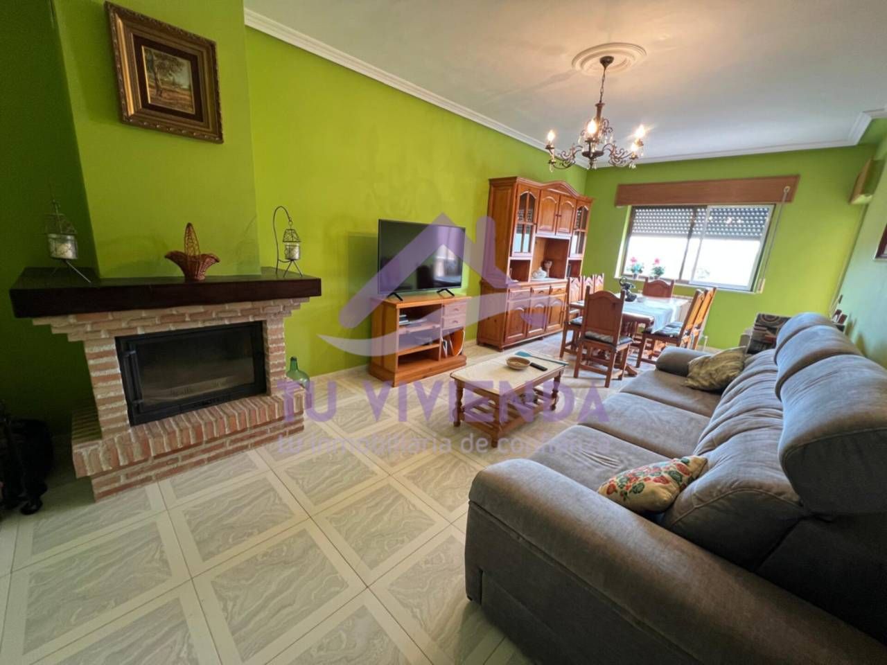Living room of Single-family semi-detached to rent in Pollos  with Heating, Terrace and Furnished