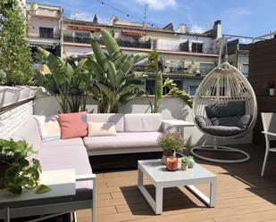 Terrace of Apartment to share in  Barcelona Capital  with Air Conditioner and Terrace