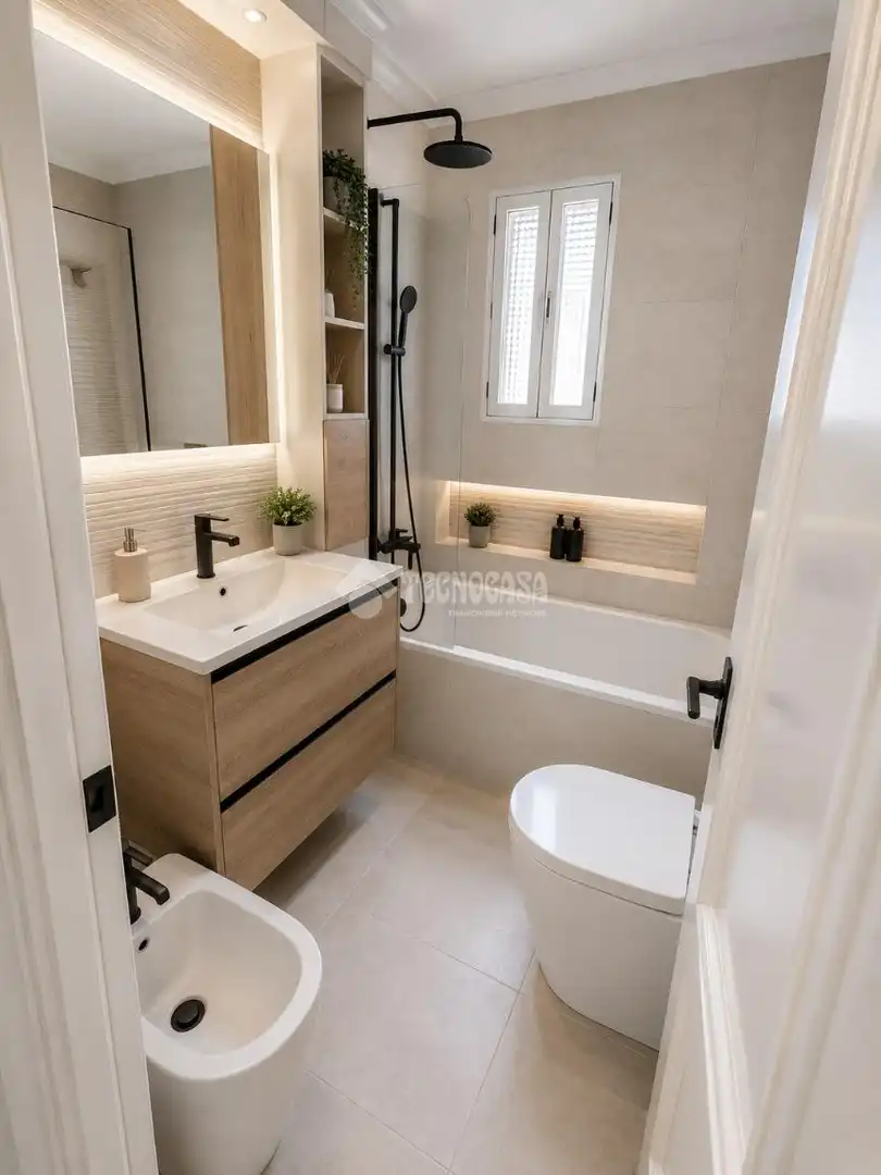 Badezimmer von Wohnung zum Verkauf in Madrid mit Heizung und Terrasse