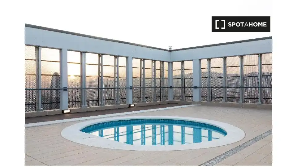 Piscina de Piso de alquiler en Barcelona con Aire acondicionado, Calefacción y Amueblado
