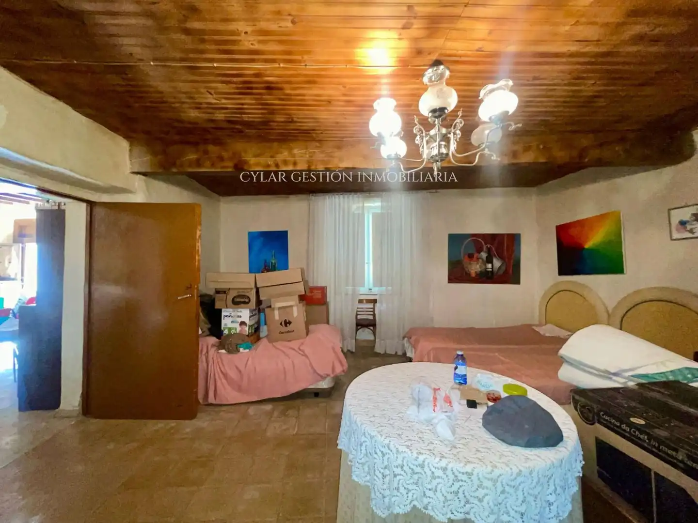 Sala de estar de Casa o chalet en venta en Monterrubio de Armuña con Terraza, Trastero y Piscina