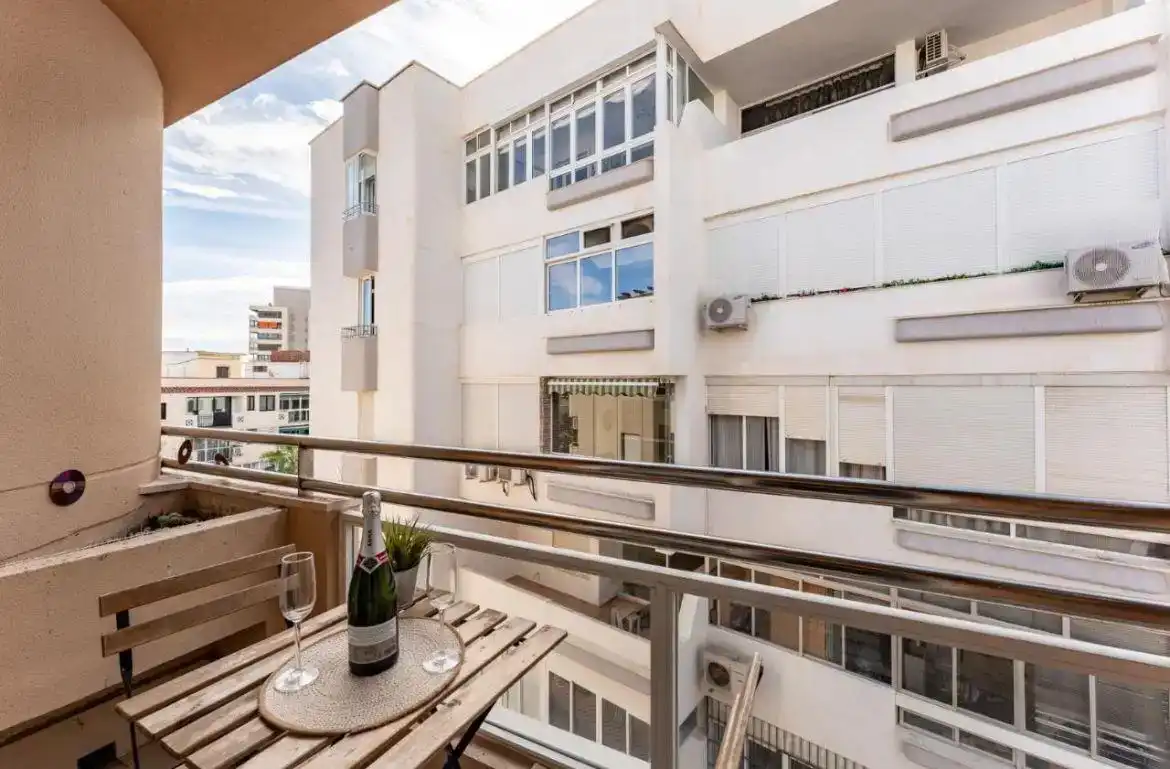 Terrasse von Wohnung zur Miete in Torremolinos mit Klimaanlage, Möbliert und Balkon