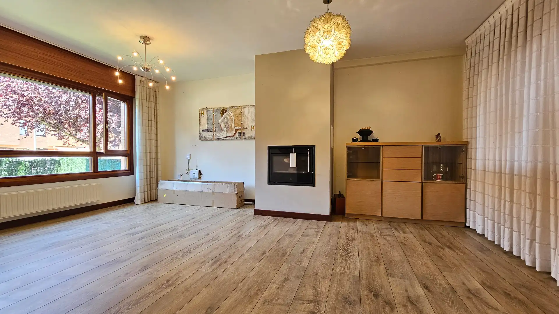 Sala de estar de Casa adosada en venta en Alegría-Dulantzi con Calefacción, Parquet y Terraza