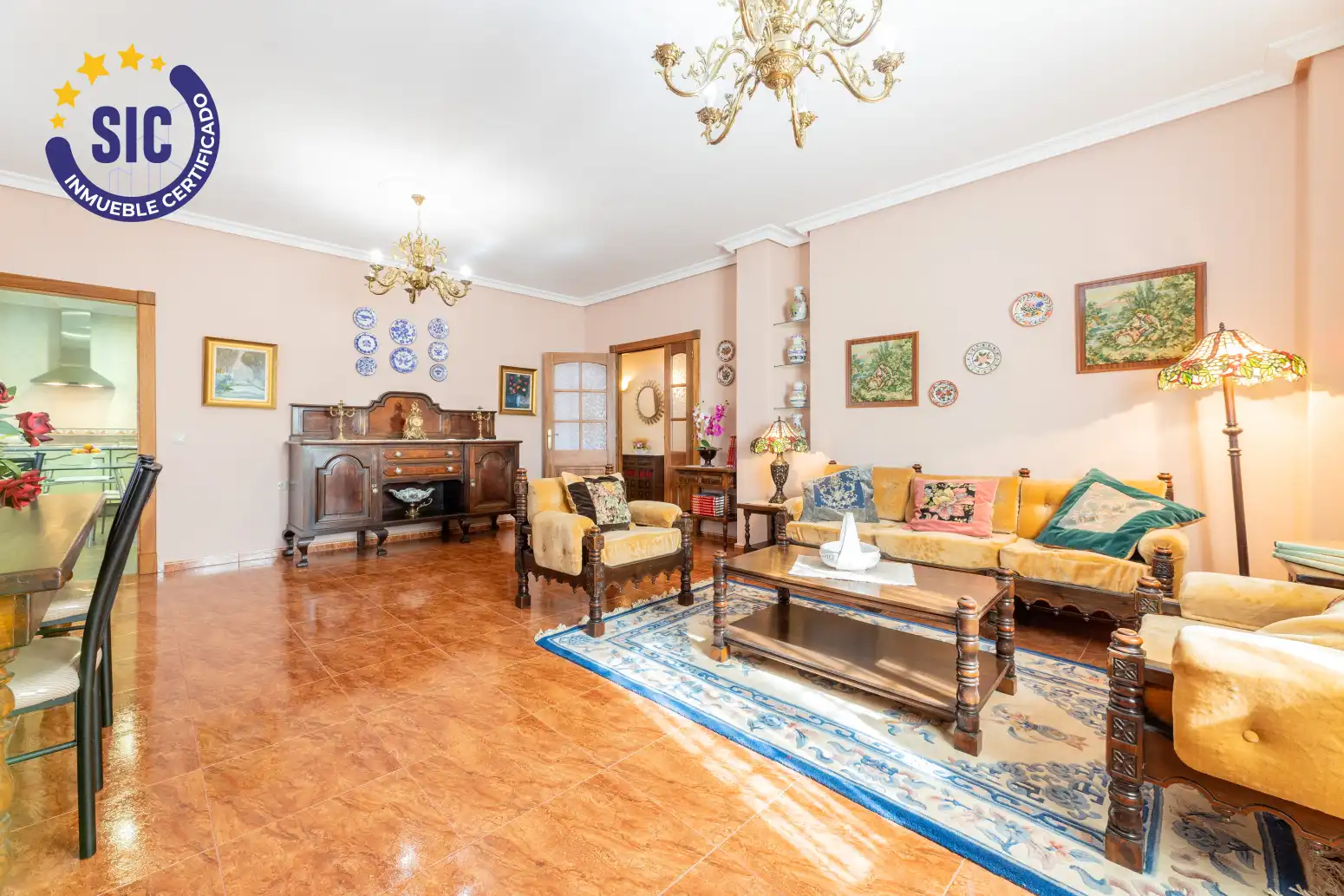 Sala de estar de Casa o chalet en venta en Hontecillas con Calefacción, Terraza y Amueblado