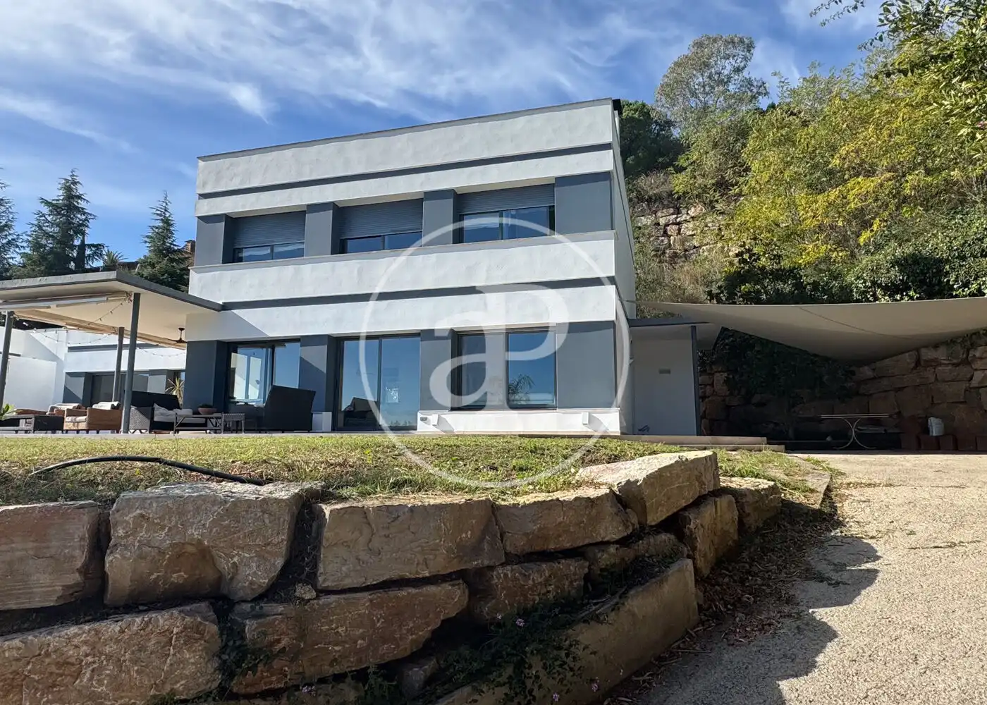 Vista exterior de Casa o chalet de alquiler en Sant Vicenç de Montalt con Aire acondicionado, Calefacción y Jardín privado