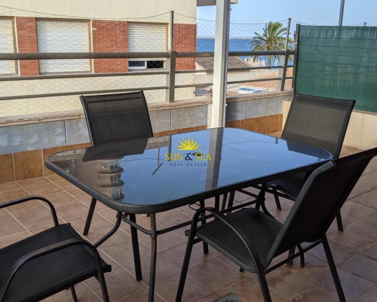 Terrasse von Wohnungen miete in San Javier mit Klimaanlage, Heizung und Möbliert