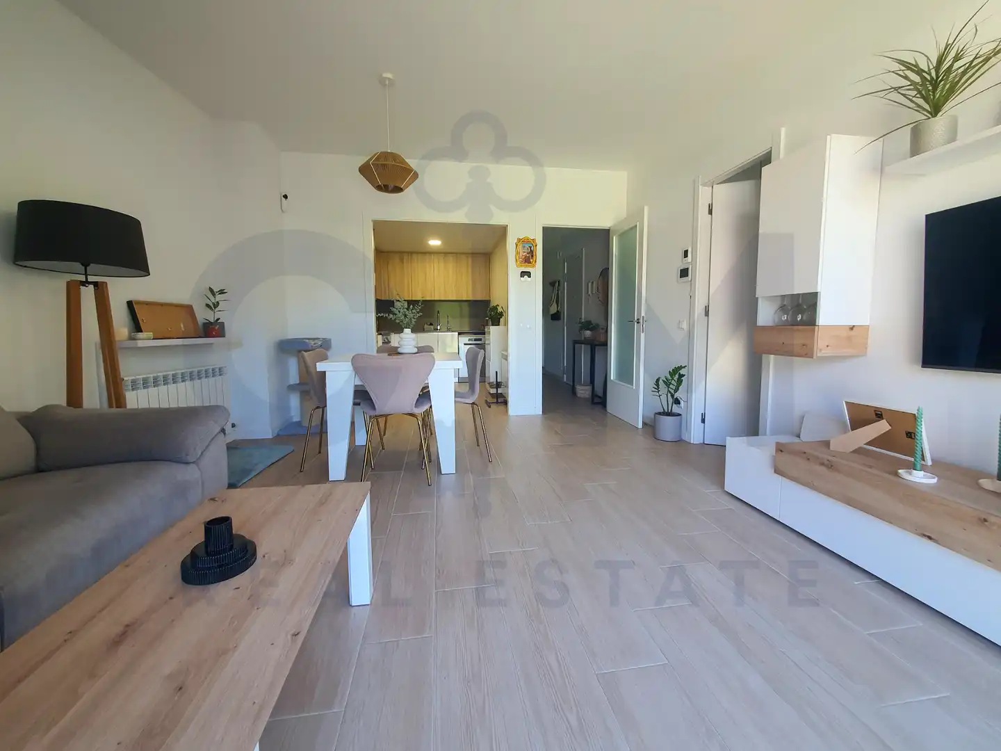 Sala d'estar de Pis en venda en Sant Celoni amb Aire condicionat i Calefacció