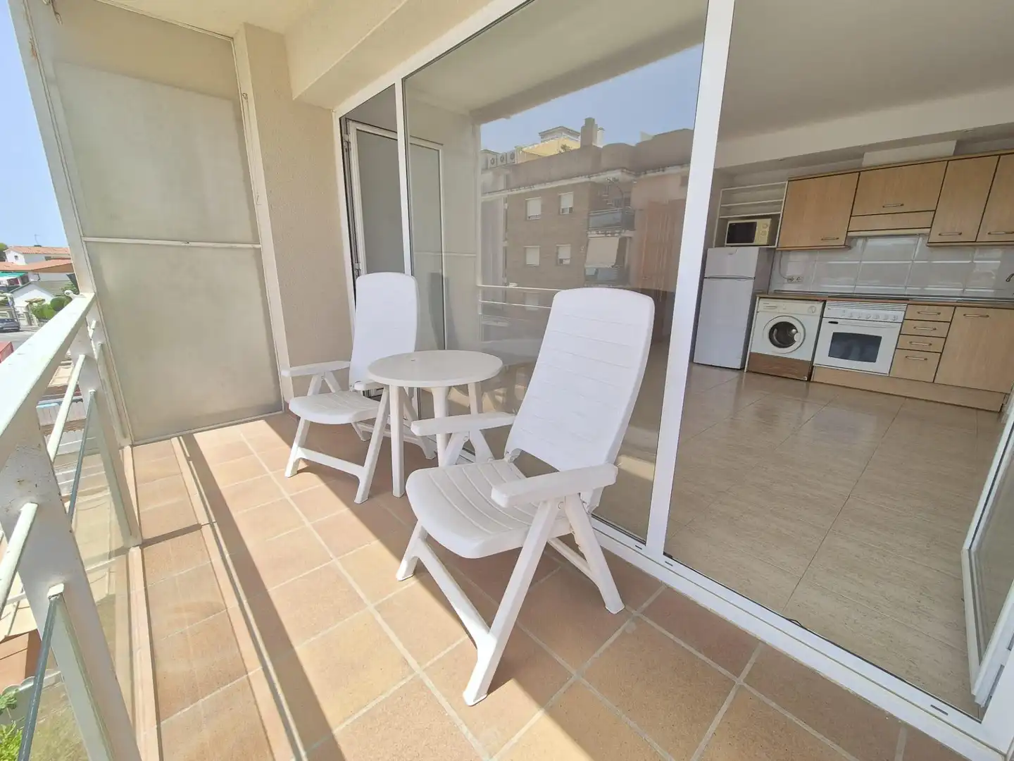 Terrasse von Wohnung zum Verkauf in El Vendrell mit Klimaanlage, Heizung und Privatgarten