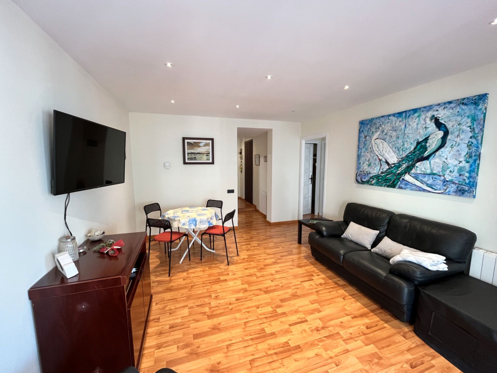 Living room of Apartment for sale in Sant Pol de Mar  with Heating, Parquet flooring and Terrace