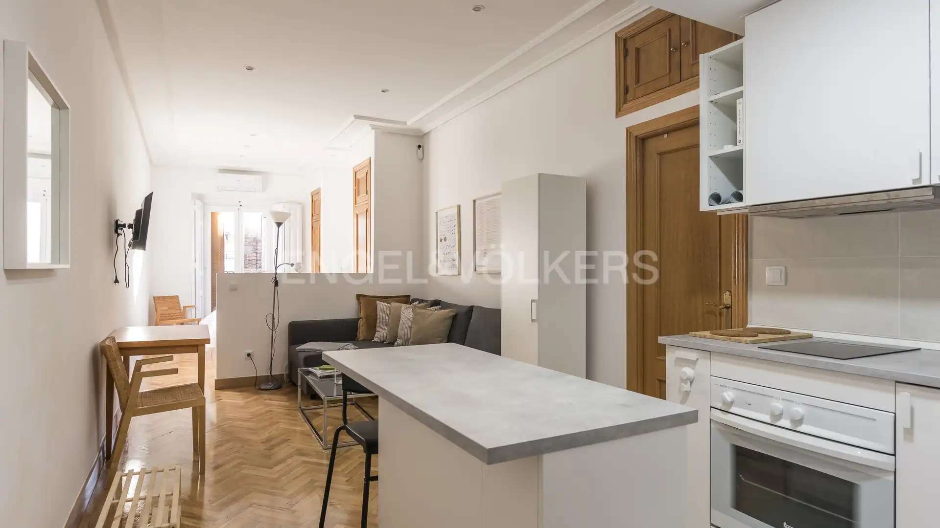 Cocina de Piso de alquiler en  Madrid Capital con Aire acondicionado, Calefacción y Parquet