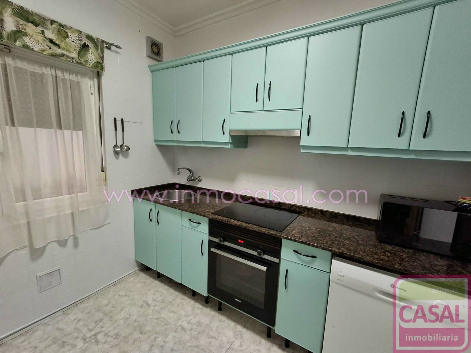 Kitchen of Flat for sale in Avilés  with Heating and Terrace