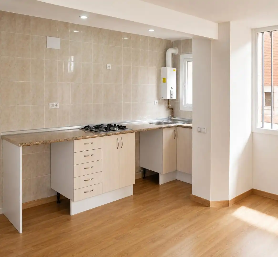 Kitchen of Flat for sale in Cornellà de Llobregat  with Furnished
