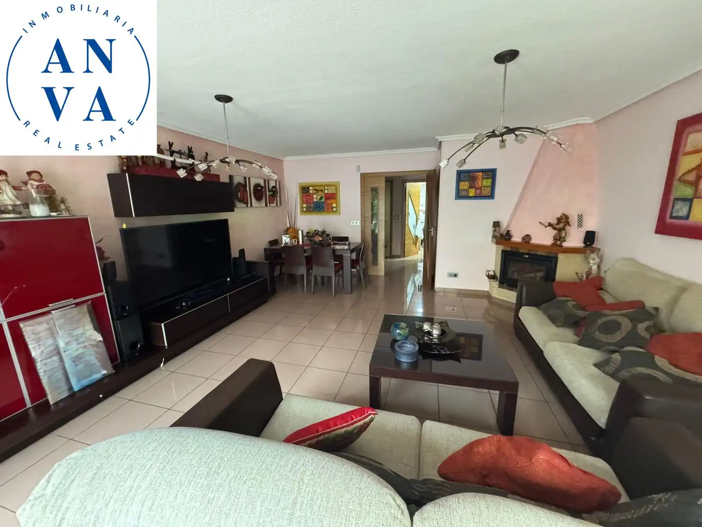 Wohnzimmer von Haus oder Chalet zum Verkauf in Sant Joan d'Alacant mit Klimaanlage, Privatgarten und Abstellraum