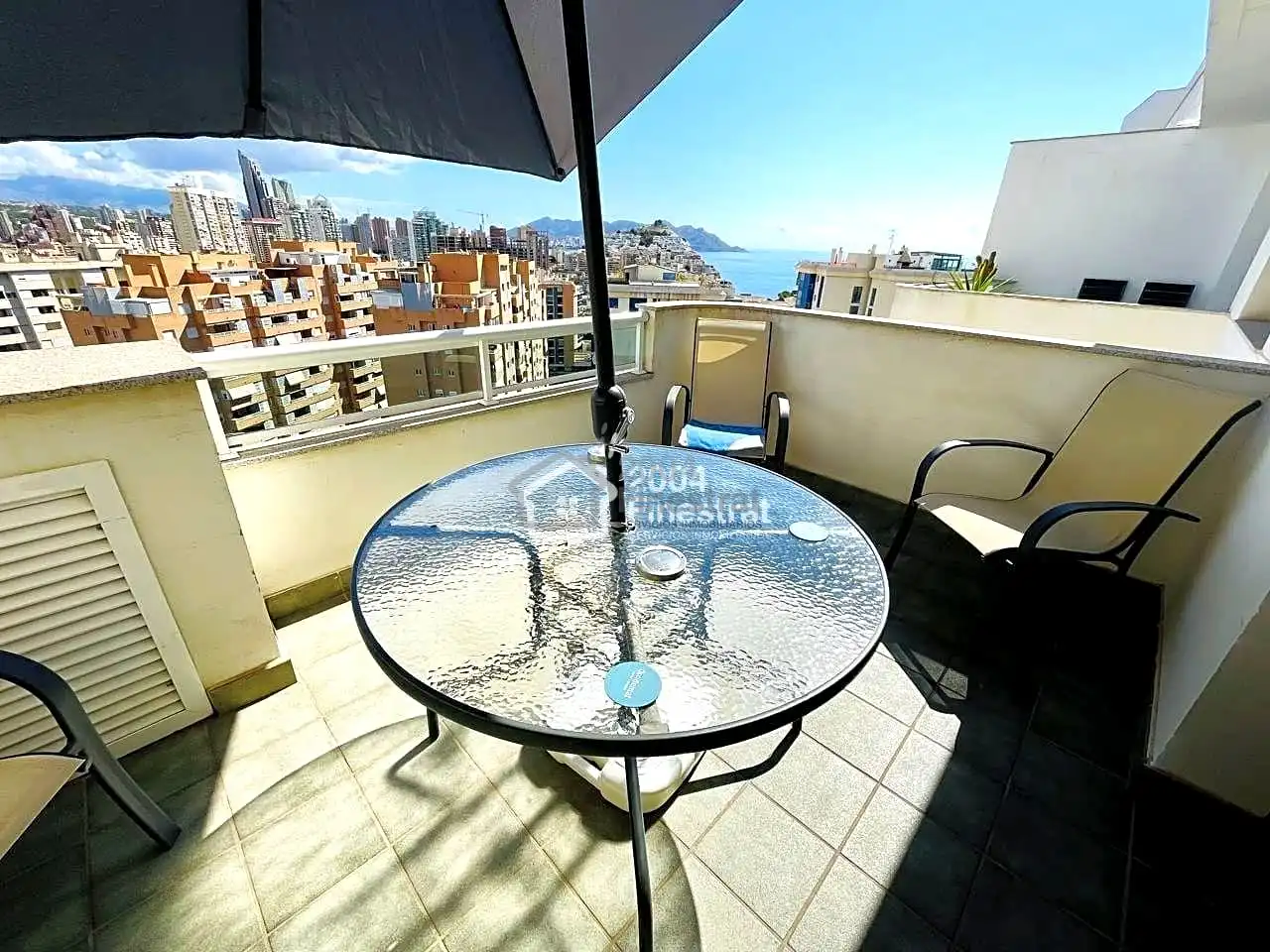 Terrasse von Wohnung zum Verkauf in Villajoyosa / La Vila Joiosa mit Klimaanlage, Terrasse und Möbliert