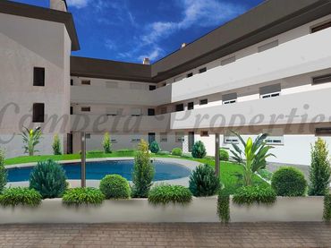 Appartement compact avec piscine à vendre à Cómpeta