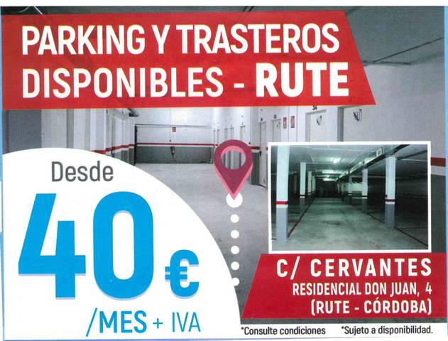 Garaje en Alquiler en Calle Granada en Rute