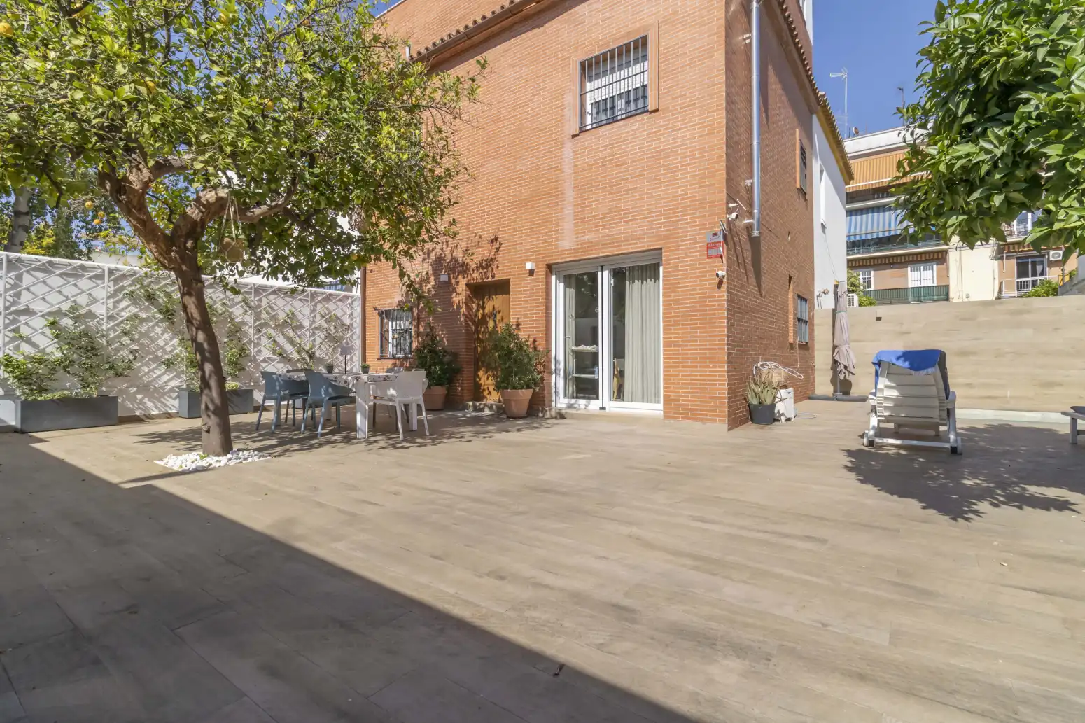 Terraza de Casa adosada en venta en Sevilla con Aire acondicionado, Trastero y Piscina