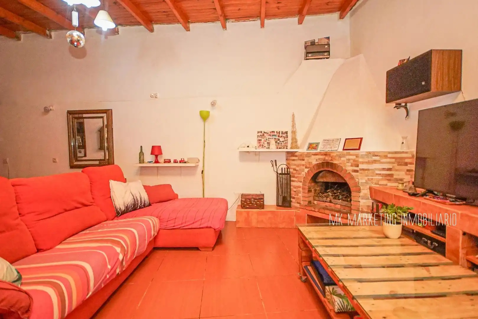 Sala d'estar de Finca rústica en venda en Valsequillo de Gran Canaria amb Aire condicionat, Terrassa i Piscina