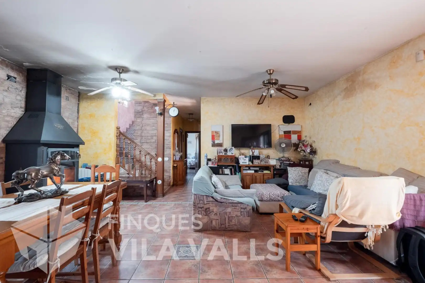 Sala d'estar de Finca rústica en venda en Sentmenat