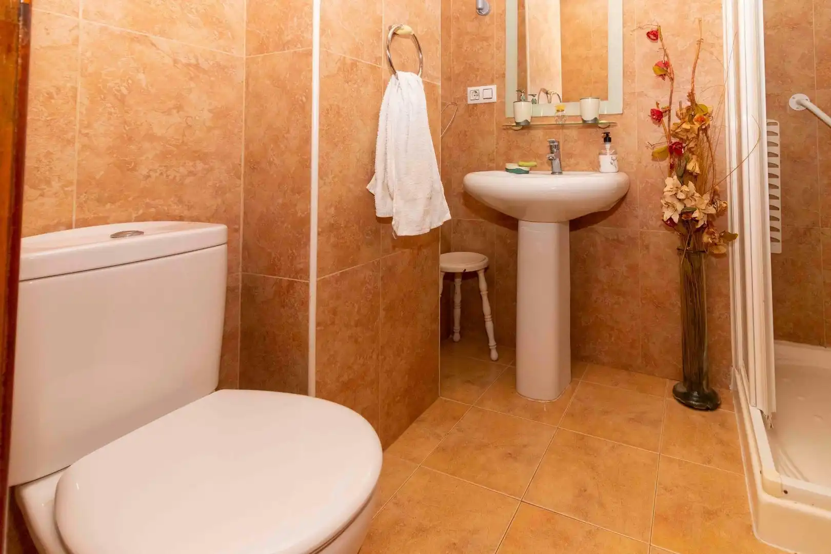 Badezimmer von Wohnung zum Verkauf in Badajoz mit Klimaanlage, Heizung und Terrasse