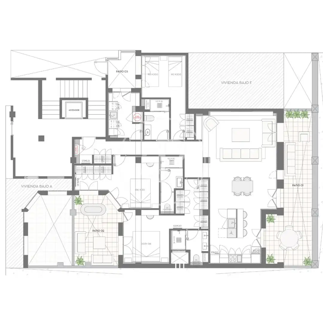 Wohnung mit Garten zum Verkauf in C. de Padilla, imagen 40