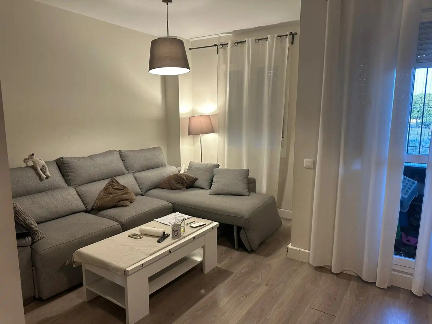 Sala de estar de Piso en venta en Sevilla con Aire acondicionado, Jardín privado y Terraza