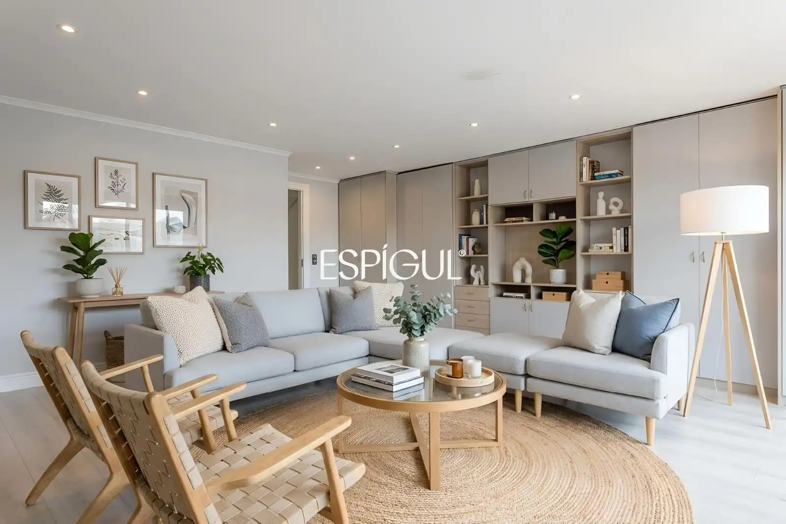 Sala de estar de Casa adosada en venta en Sant Cugat del Vallès con Aire acondicionado, Calefacción y Terraza