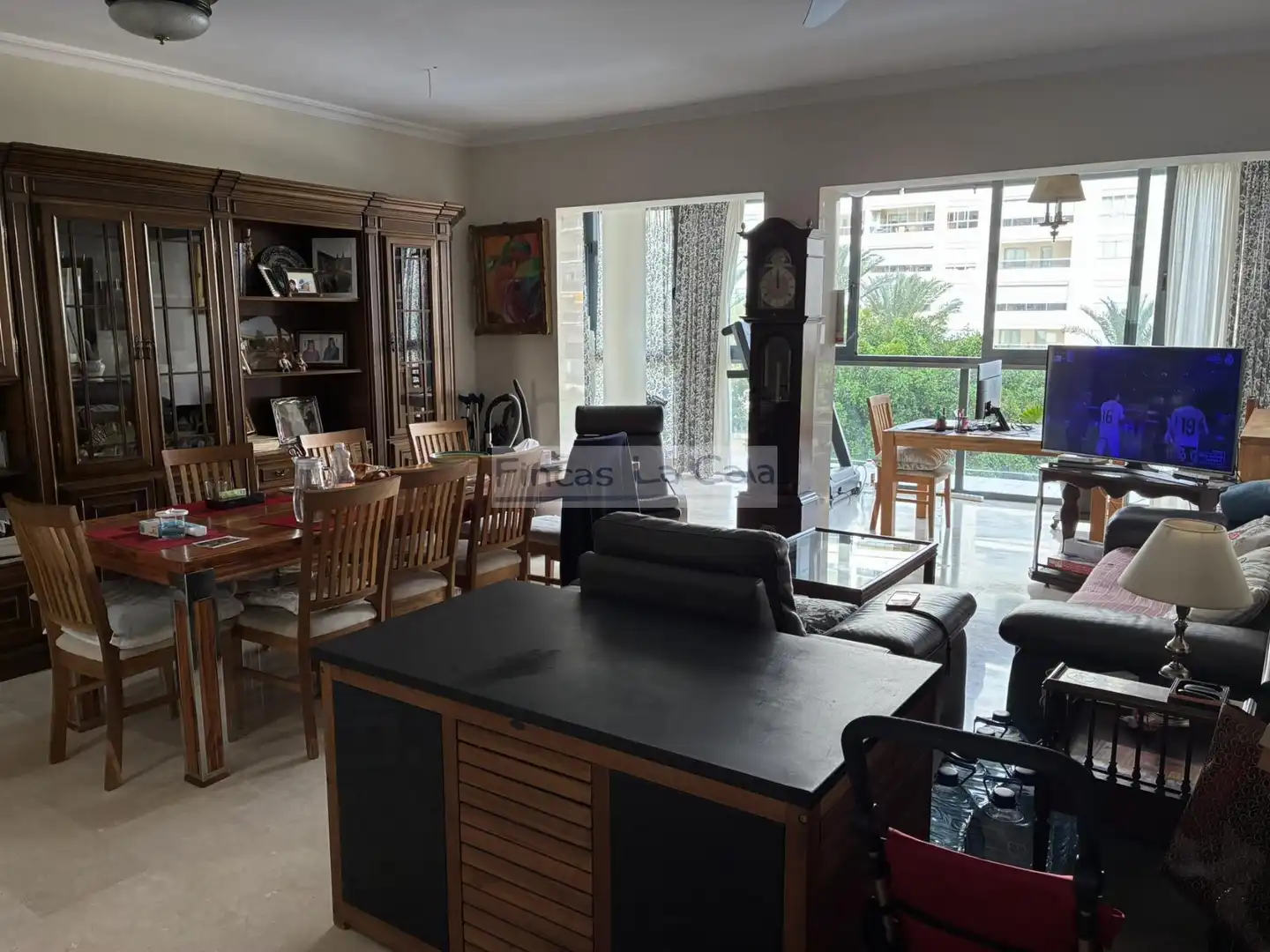 Wohnzimmer von Wohnungen zum Verkauf in Villajoyosa / La Vila Joiosa mit Klimaanlage, Heizung und Terrasse