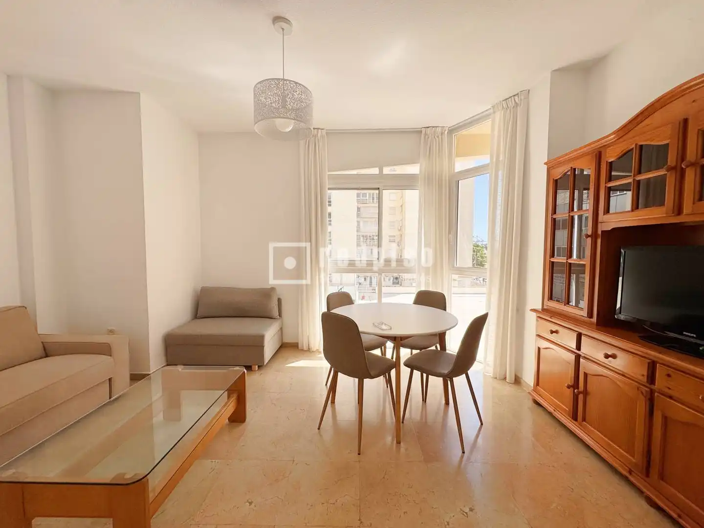 Sala de estar de Apartamento de alquiler en Málaga con Aire acondicionado y Amueblado