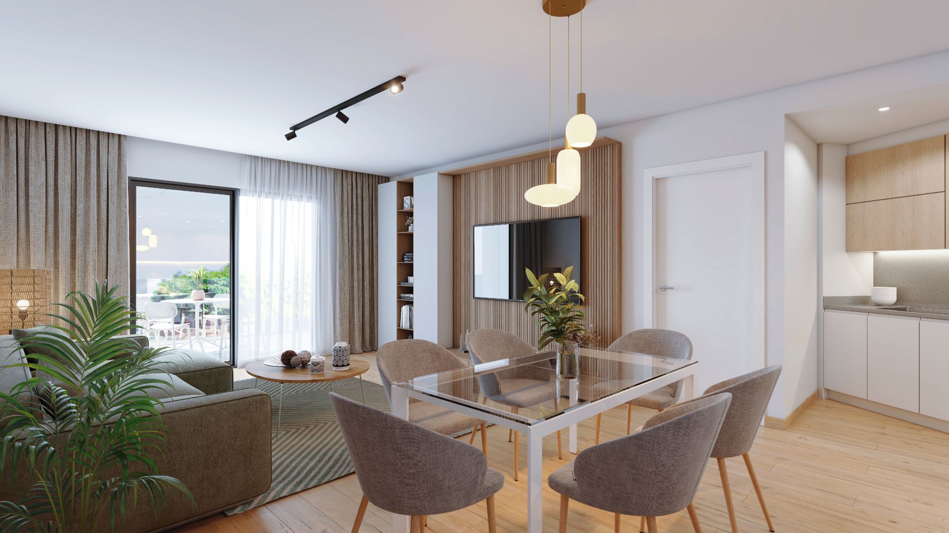 Esszimmer von Wohnung zum verkauf in Montbrió del Camp mit Klimaanlage, Heizung und Terrasse