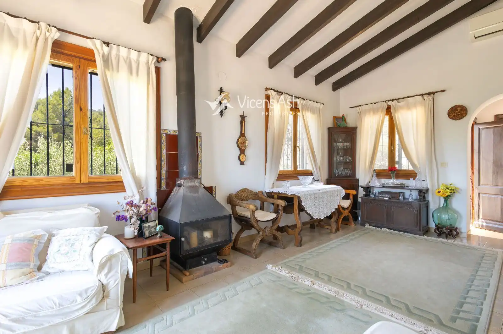Living room of Houses for sale in Gata de Gorgos  with Air Conditioner, Heating and Storage room