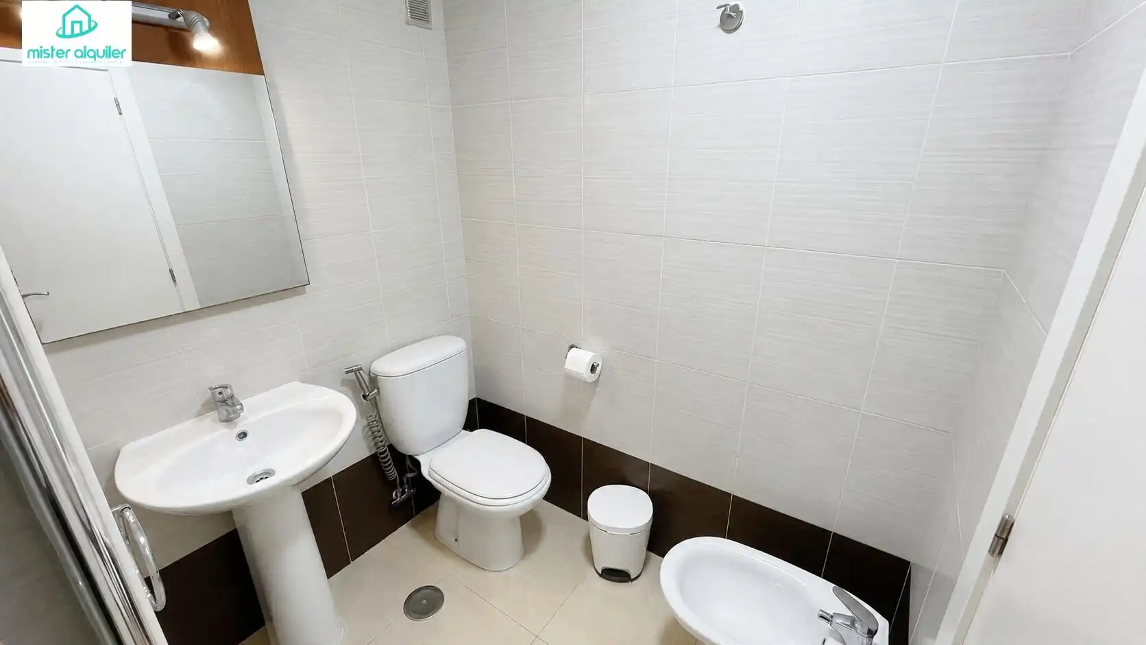 Baño de Apartamento de alquiler en Mutxamel con Calefacción, Jardín privado y Terraza